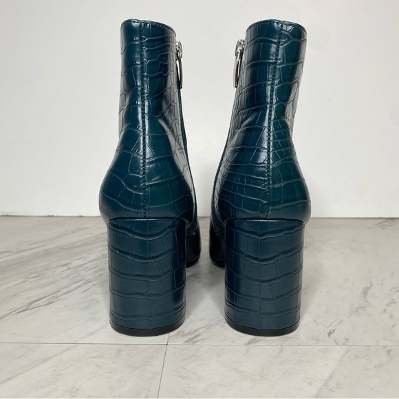 Steve Madden Nadalie Blue Crocodile Pointy Toe Bootie 7M - Picture 3 of 15
